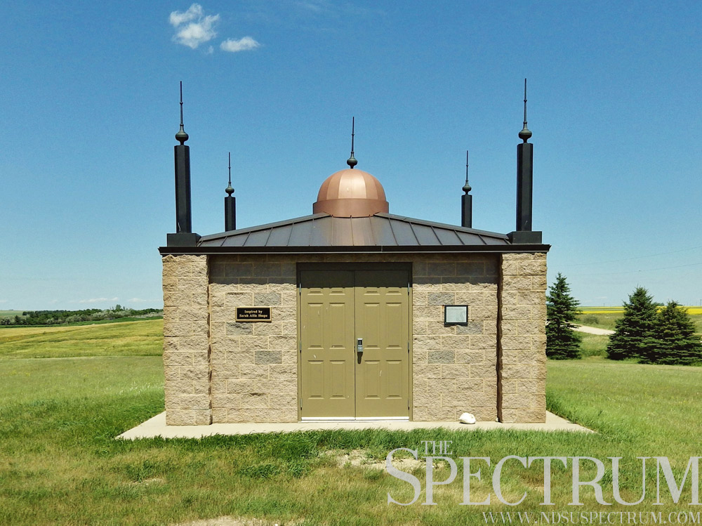 JACK DURA | THE SPECTRUM America's first mosque was built by Lebanese Syrian settlers near Ross, N.D., in 1929. A replica monument was built to memorialize the structure in 2005. 