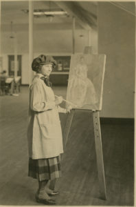 woman-painting_ndsu-archives