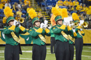 NDSU DIVISION OF PERFORMING ARTS Photo Courtesy | The Gold Star Marching Band will be performing on Sunday without their usual accompaniment, the NDSU football team