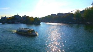 PHOTO COURTESY Kali Wells | A tour boat cruises on the sunny Seine.