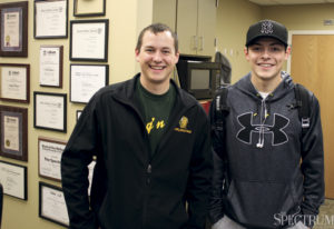 PHOTO COURTESY RIO BERGH | Bryce Lynne and Cole Frederick started up NDSU's new archery club.