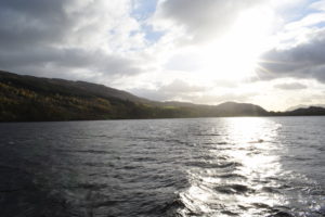 PHOTO COURTESY Kali Wells | Sunlight gleams on the waters of Loch Ness, but unfortunately, Nessie prefers stormy weather.