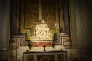 PHOTO COURTESY Kali Wells | Michelangelo's Pieta is the only sculpture he ever signed.